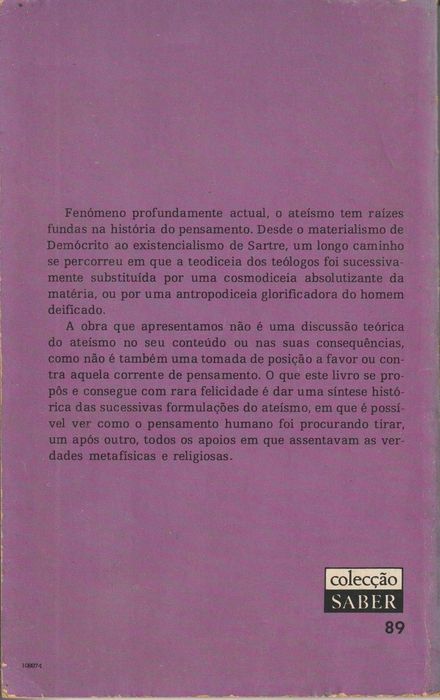 Livro - O Ateísmo