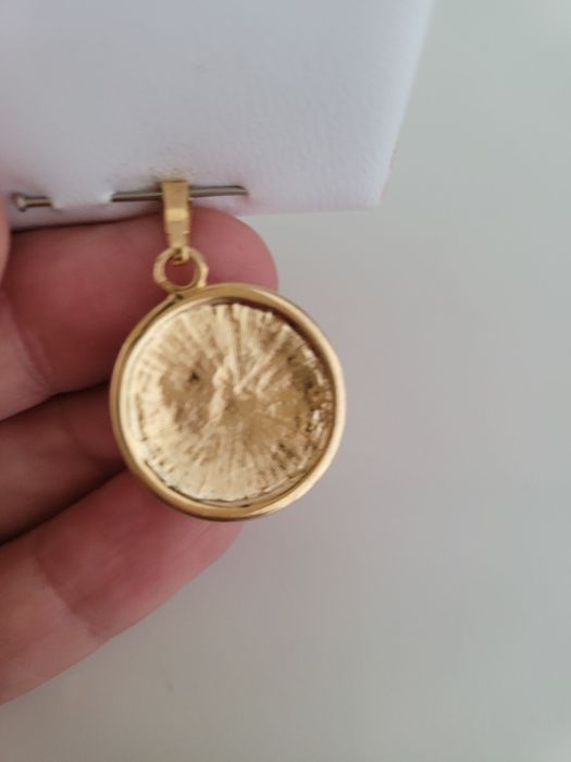 Medalion zawieszka  Toledo damasceński ptaszek Kryształki piękny nowy