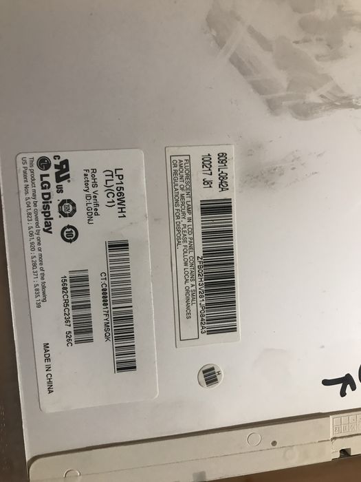 Ecra lcd 15.6” lampada