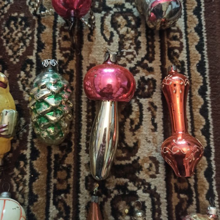 Ёлочные игрушки для ёлки стекло