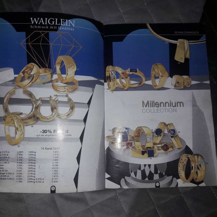 Katalog, książeczka, wzornik złotej biżuterii 98 stron