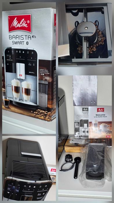 Ekspres Melitta Barista Smart, APP, dwie kawy mleczne, niski przebieg