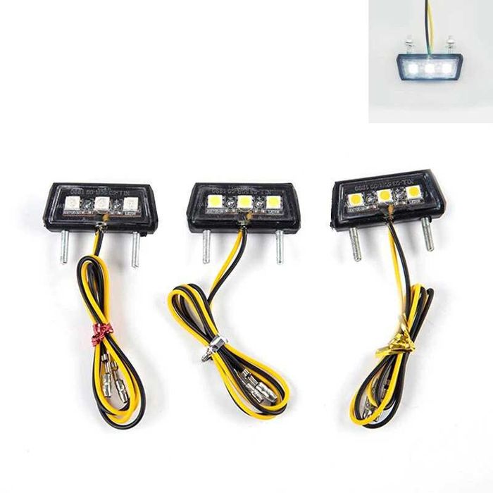 Luz de matrícula LED parafusos moto