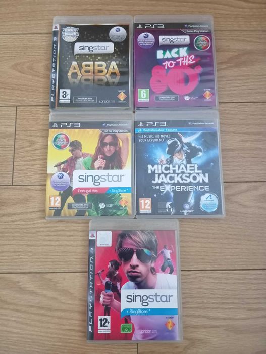 Microfones Singstar com bolsa PS3 PlayStation 3 + câmera