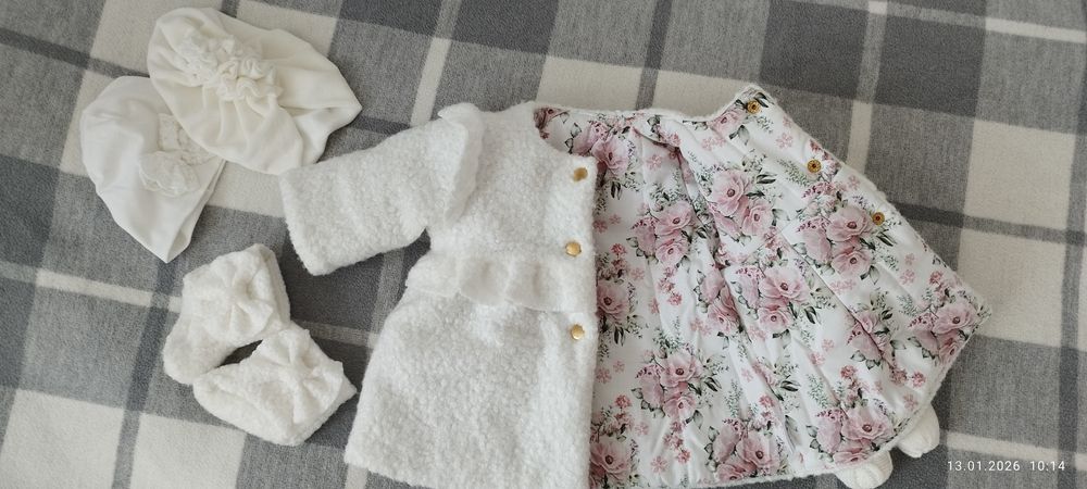 Ubranko na chrzest dla dziewczynki 68 Milulove