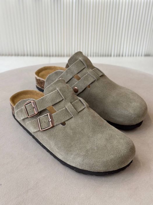 Шльопанці в стилі Birkenstock  40 р Натуральний замш  1745 грн