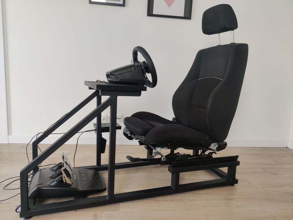 Stelaż + fotel + kierownica Logitech G920, zestaw do simracingu