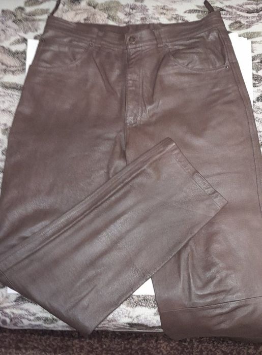 Шкіряні чоловічі штани