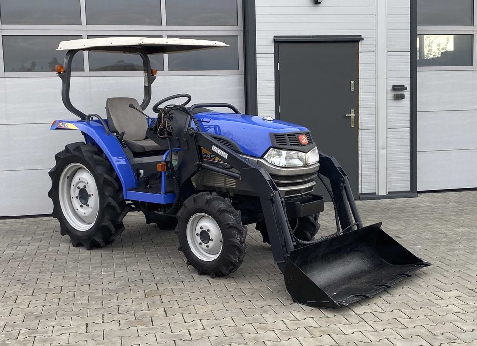 Traktorek Mini traktor Ciągnik Iseki Geas AT23  TUR + Łyżka 4x4 Wspomaganie kier Rewers Spr z Japonii nie Kubota Yanmar Mitsubishi