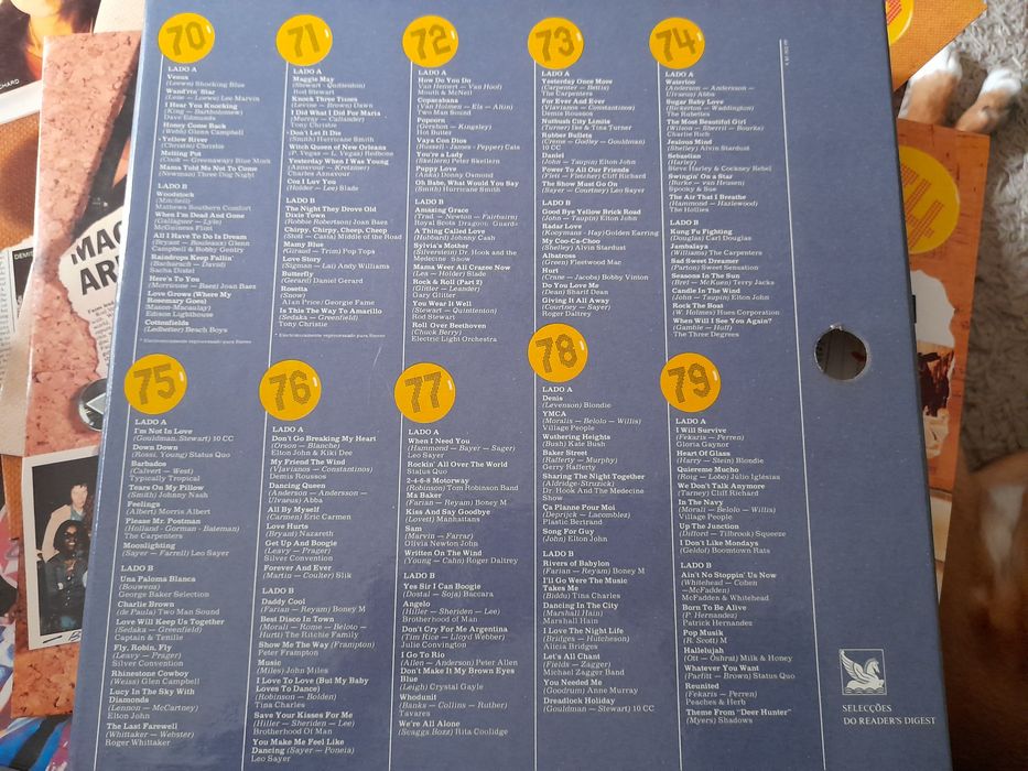 Disco de vinil anos 70