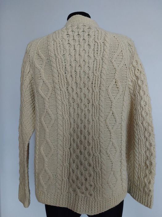 Sweter wełniany 100% na guziki roz. XL oversize