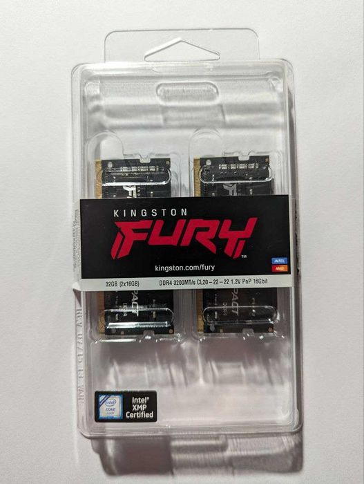 Оперативна пам'ять Kingston Fury SODIMM DDR4-3200 32 GB