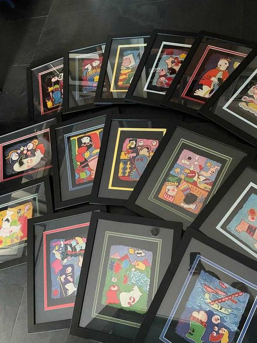 José Guimarães estampas "Variações  camonianas" casa da moeda