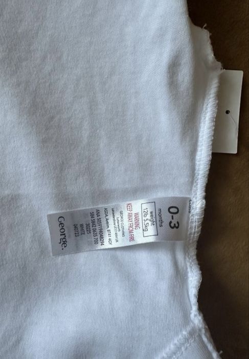 Набір для новонародженного george боді та  штанці 0-3 міс