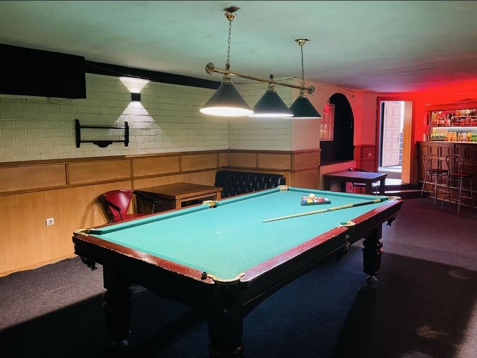 Більярдний стіл 12 фут камінь більярд стол шари сукно кий ткань полка