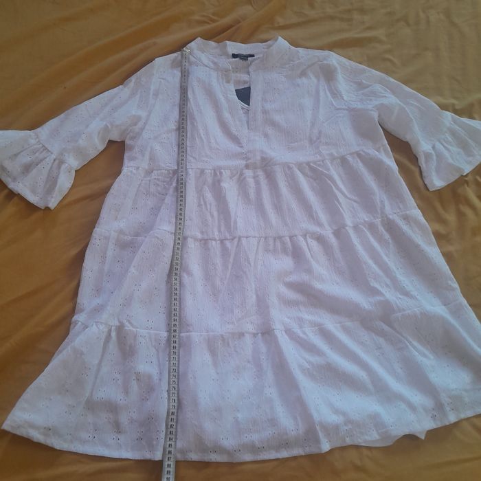 Красивое белое платье с прошвы 50-52 размер XL Esmara новое