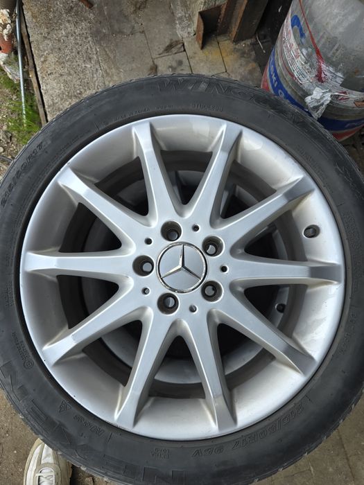 Alufelgi 5x112 R17 mercedes-benz z oponami zimowymi