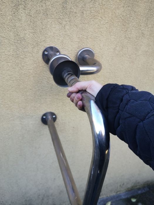 Barras de Apoio wc Fixas em Inox para sanita e lavatório