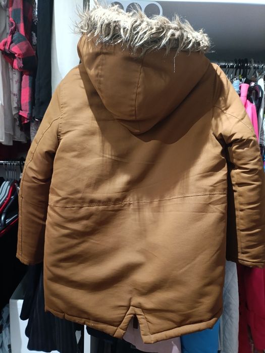 Kurtka zimowa parka 134 gruba ciepła