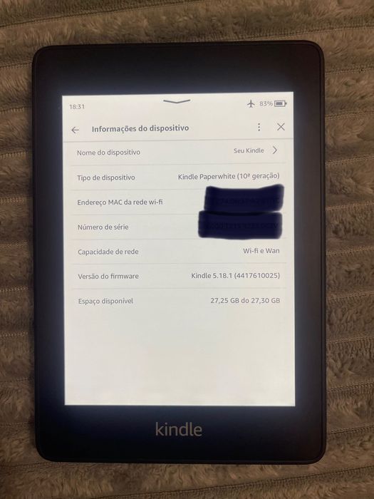 Kindle com pouco uso