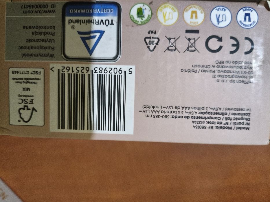 HOFFEN Mini lampa UV LED do paznokci 7 diod LED 162