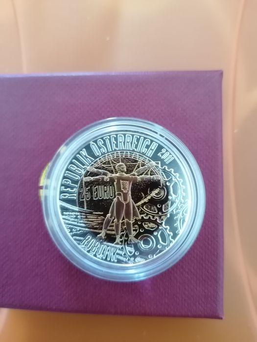 Moeda 25eur Niob Áustria 2011