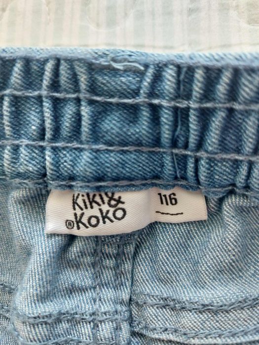 Spodnie jeans cekiny nowe 116