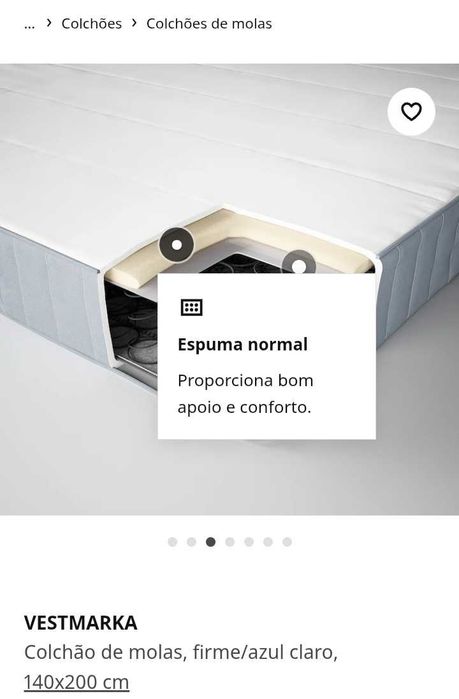 Colchão casal IKEA 140x200