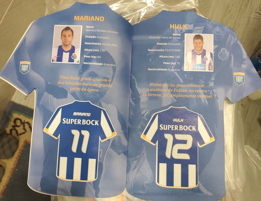 Caderneta Cromos Epoca 2010/2011 Porto