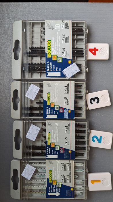 Komplet brzeszczotów typu U  Bricobi Wielka Brytania