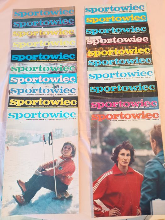 Tygodnik Sportowiec 1977 rok. 51 numerów