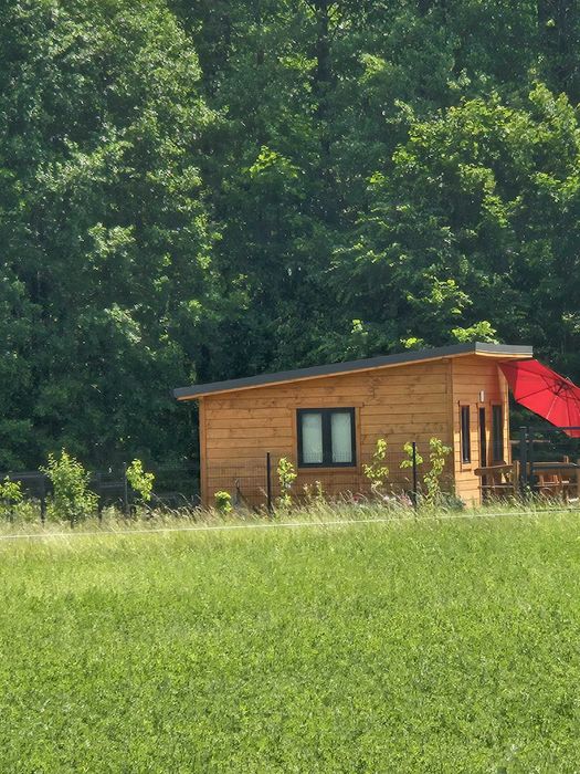 Działka budowlana z domkiem nad jeziorem Dejguny