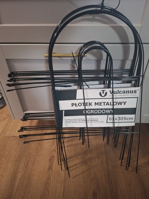 Płotek ogrodowy metalowy