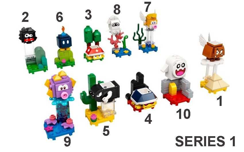 LEGO Super Mario Figuras Personagens Jogo Series 1 2 3 4 e 5 - NOVAS