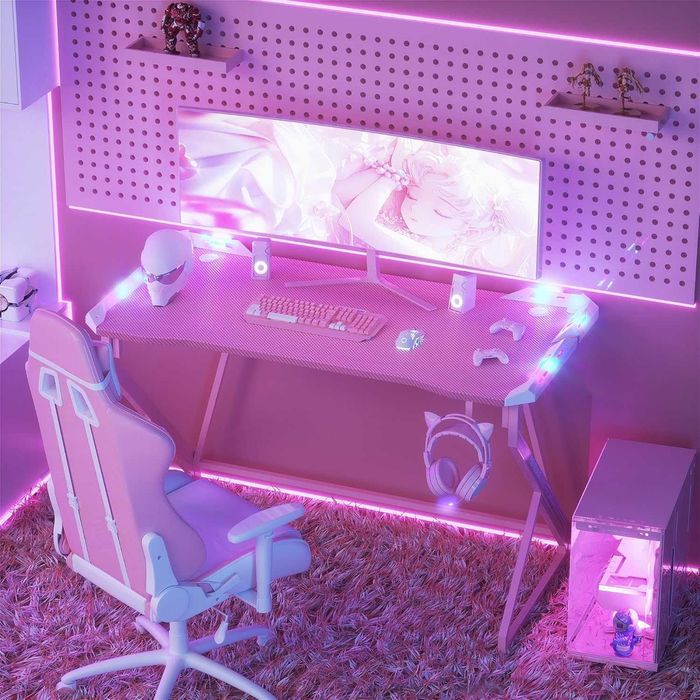 Nowe biurko / blat / stół / stolik / różowe / 120x60cm/ BEXEVUE !A989!