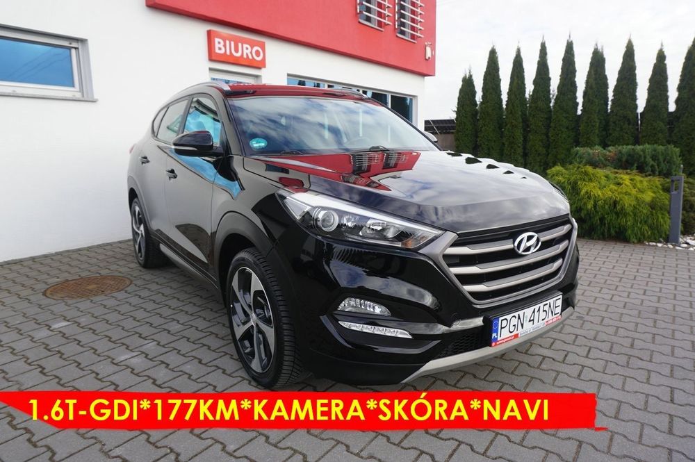 Hyundai Tucson 1.6T-GDI*177KM*serwis ASO*kamera*navi