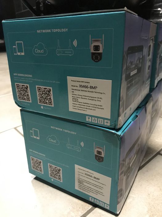 Широкоугольні 8мр ICSEE подвійна вулична wifi камера відеокамера