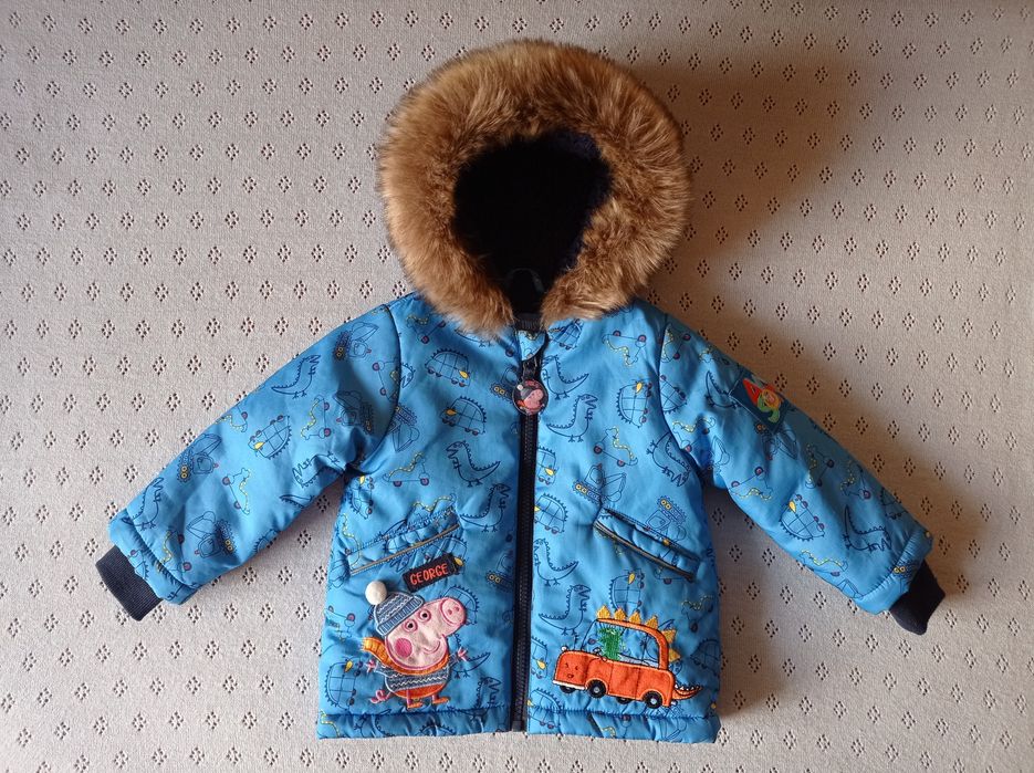 Куртка курточка деми утеплённая на мальчика 1-1,5 года