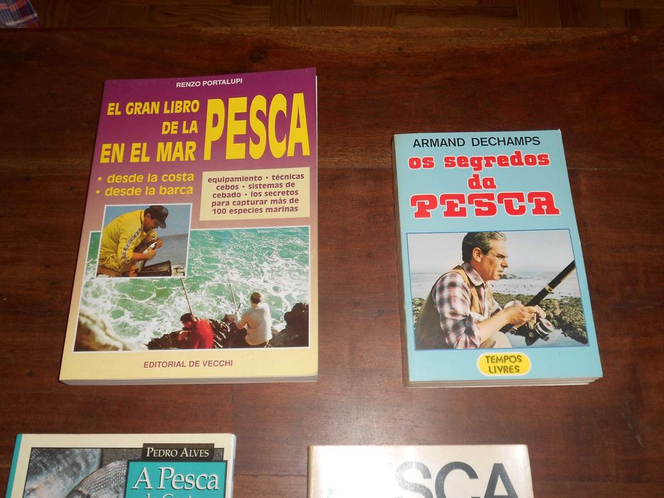 Livros diversos pesca + revistas mundo da pesca