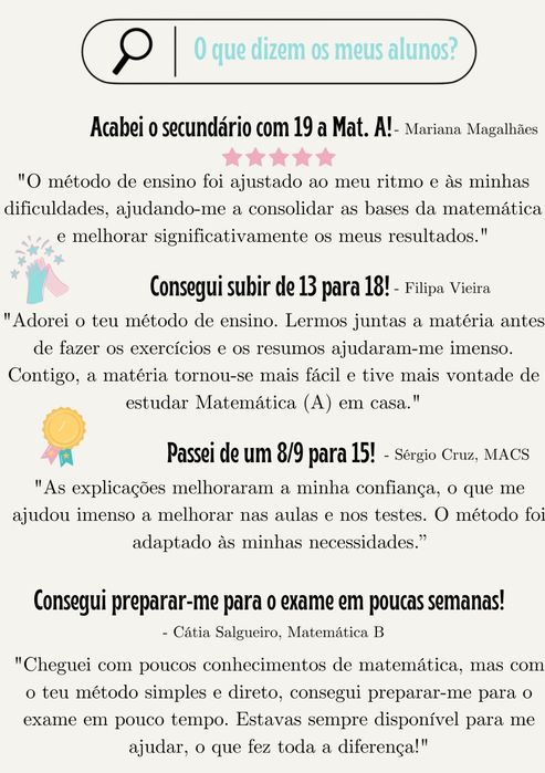 Sessões de preparação para exame de Matemática B e MACS