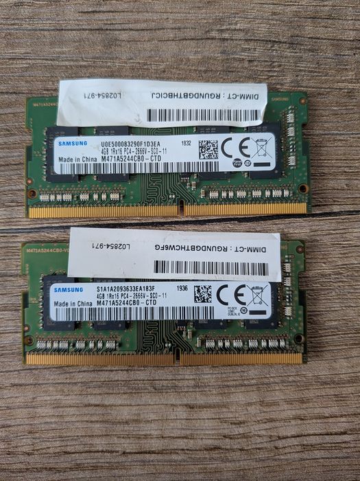 Vendo 2 RAM PC4 DDR 2666 4gb