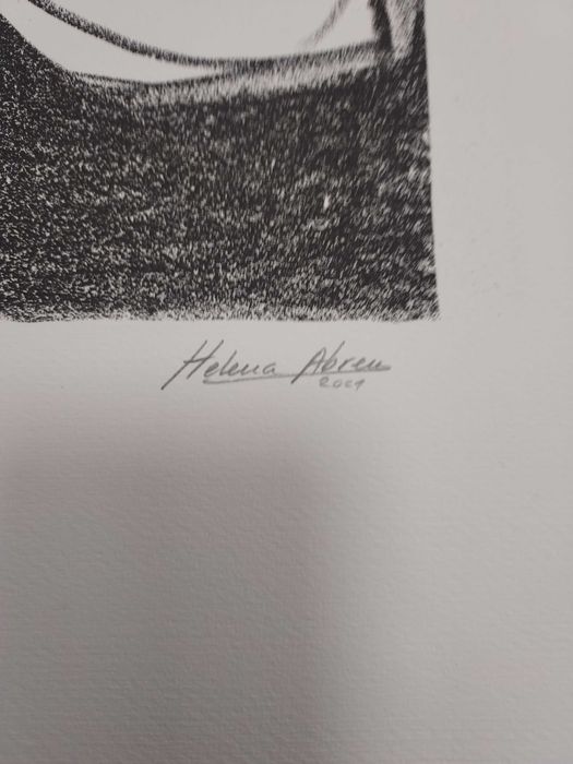 Serigrafia Helena Abreu Numerada e assinada pela artista