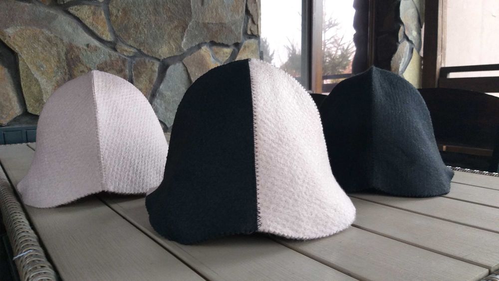 Банные шапки с индивидуальной надписью