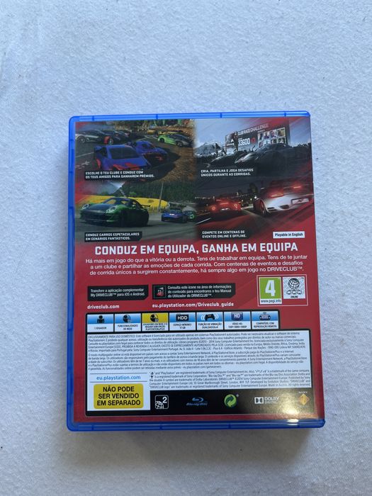 Driveclub ps4 em bom estado