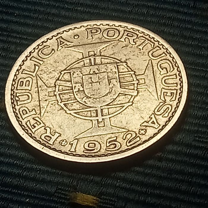 moeda 20.00 Angola 1952 prata