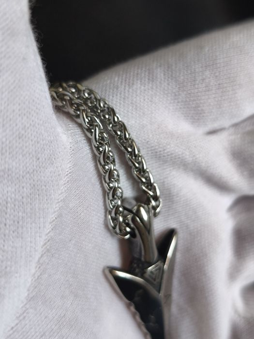 Colar 100% aço inoxidável Viking Silver Arrow