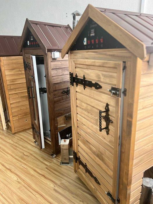 Коптильня древос 3в1 холодного горячего копчения сушилка НОЖ В ПОДАРОК