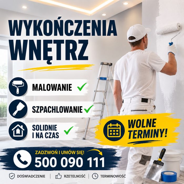Malowanie szpachlowanie wolne terminy