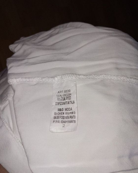 Nowa biała sukienka r 42 44 xxl  rozkloszowana wiskoza lato
