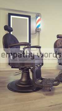 Antiga cadeira de barbeiro, Unicos Fabricantes - Galeria